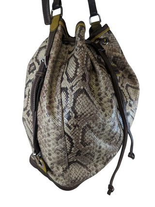 (RARE) Pythin Hobo Drawstring Tote