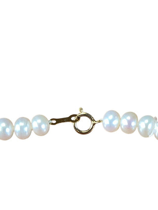 14k pearl necklace earring set
