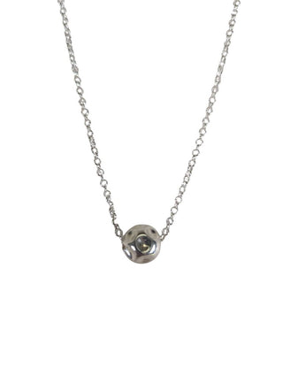 R SS Hammered Bead on SS Chain