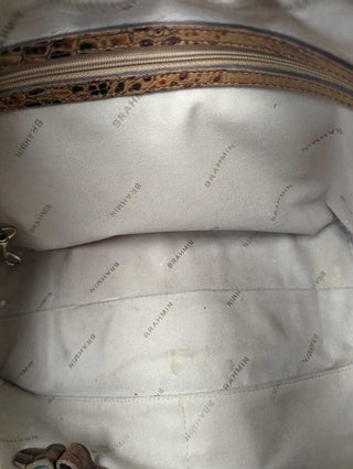 Crocodile Embossed Leather Tote