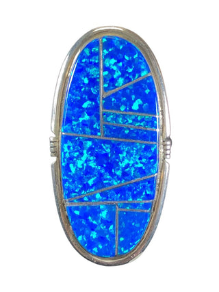 sterling opal inlay ring