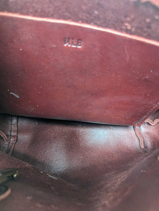 leather hand bag
