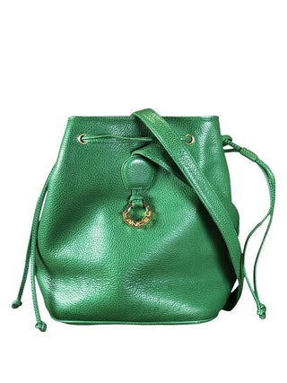 Pebbled leather backpack