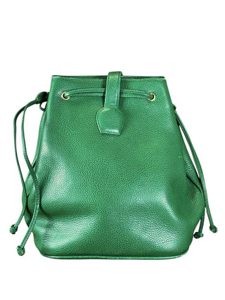 Pebbled leather backpack