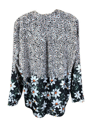 Floral Print Button Front