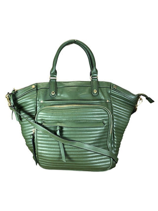 NWT Non leather quilted zip top tote