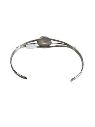 sterling pink conch cuff