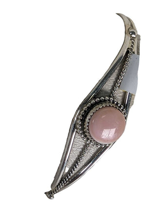 sterling pink conch cuff