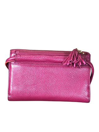 Leather Trifold Wallet Crossbody