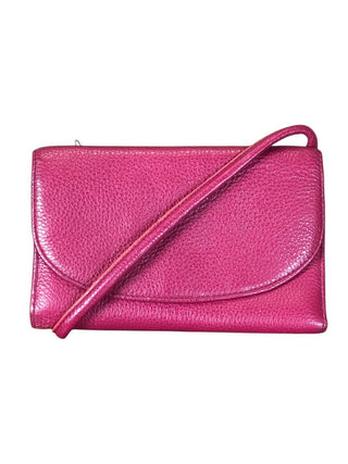 Leather Trifold Wallet Crossbody