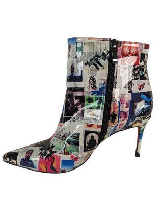 patent leather picture boot