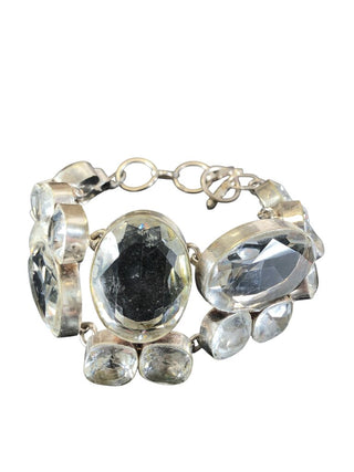sterling plate stone bracelet