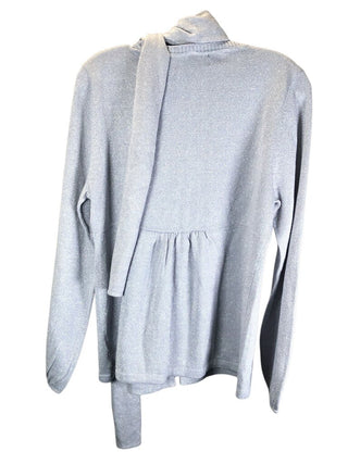 2 pc metalic button front w/scarf