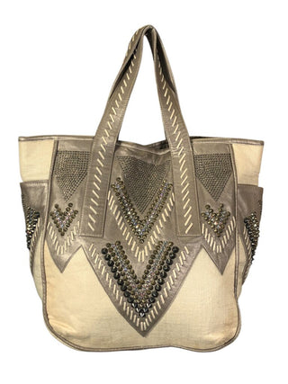 Leather Studded Shoulder Bag