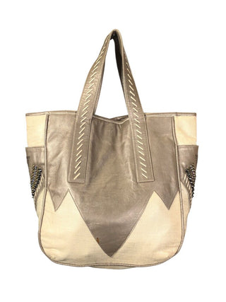 Leather Studded Shoulder Bag