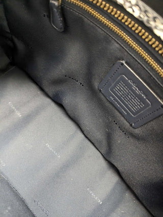 leather real python satchel