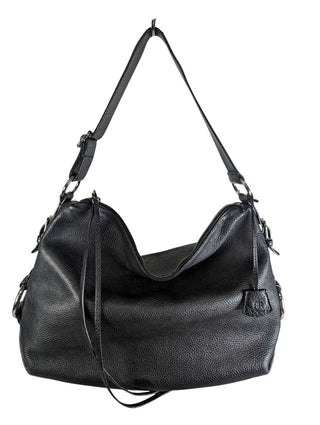 Pebbled Leather Slouch Bag