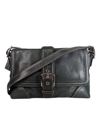 leather flap crossbody