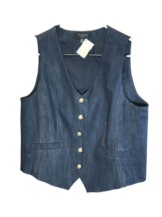 Button Front Denim Vest