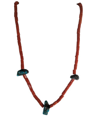 coral turquoise necklace