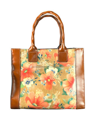 floral leather satchel