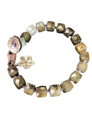 labradorite toggle bracelet