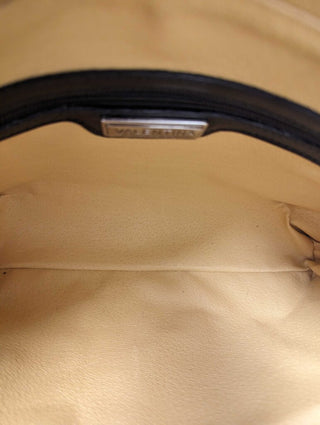 Velour Striped Shoulder Bag