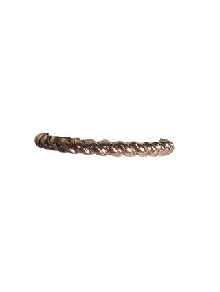 14k rose gold twisted band ring