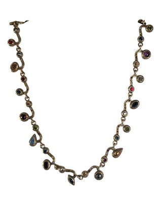 R Bronze over Pewter Rhinestone