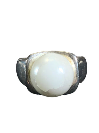 sterling pearl ring AS IS