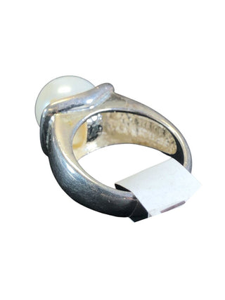 sterling pearl ring AS IS