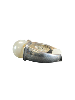 sterling pearl ring AS IS