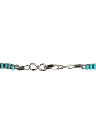 turquoise heishi graduated necklace