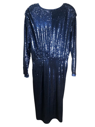 Sequined wrap vee front