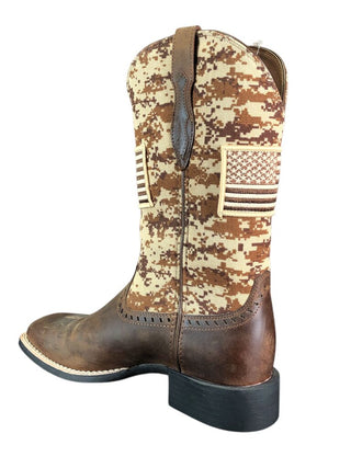 NWT Square toe camo/flag RTL 179-