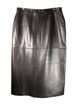 Leather Midi Skirt