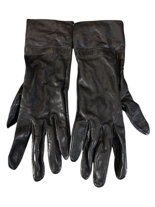Leather Driving Gloves One Gold Button