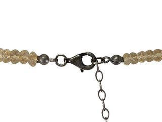 citrine sterling pendant necklace