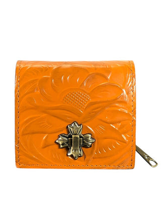 NWT Maida tooled leather trifold