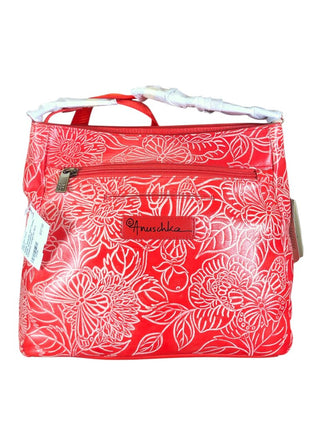 NWT tooled leather hand painted crossbody