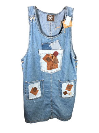 Denim Dress W/Patch Detail