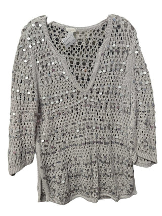 Fishnet Beaded Pullover