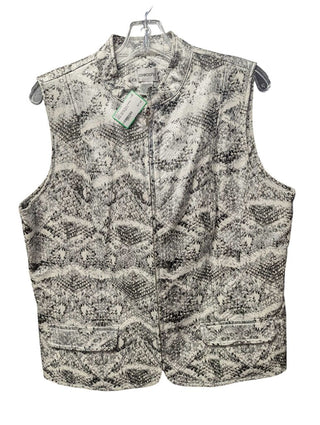 Faux Leather Snake Zip