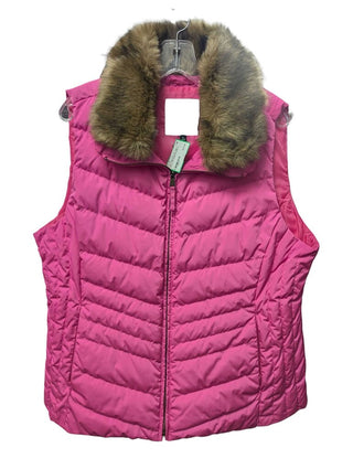 Puffer Vest w/Faux Fur Collar