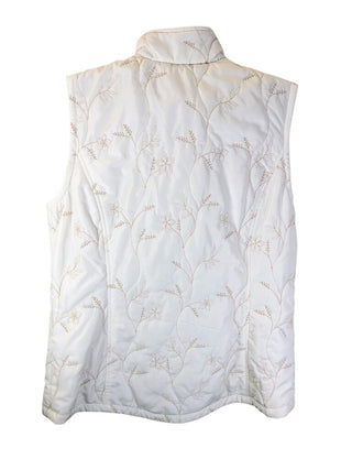 Embroidered quilted fleece lined