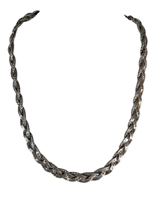 69gms sterling woven chain necklace
