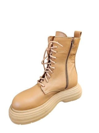 leather lace up platform retail $299