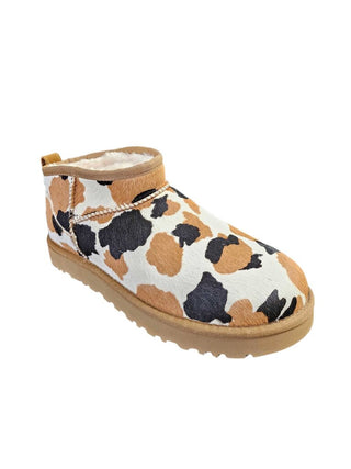 hide bootie cow print
