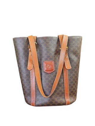 Macadam Coated Canvas Bucket Tote