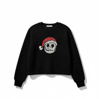 Sequin Jack Skellington Pullover